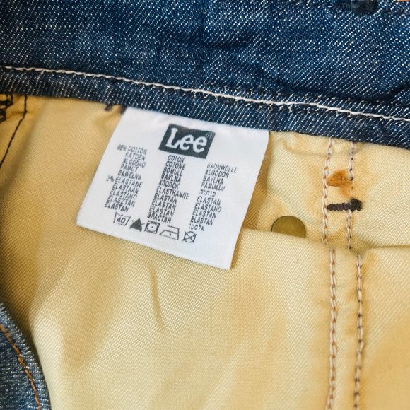 RARE Vintage Lee Works Denim Blue Jeans Women's Men's Size W25xL31 - Picture 8 of 10